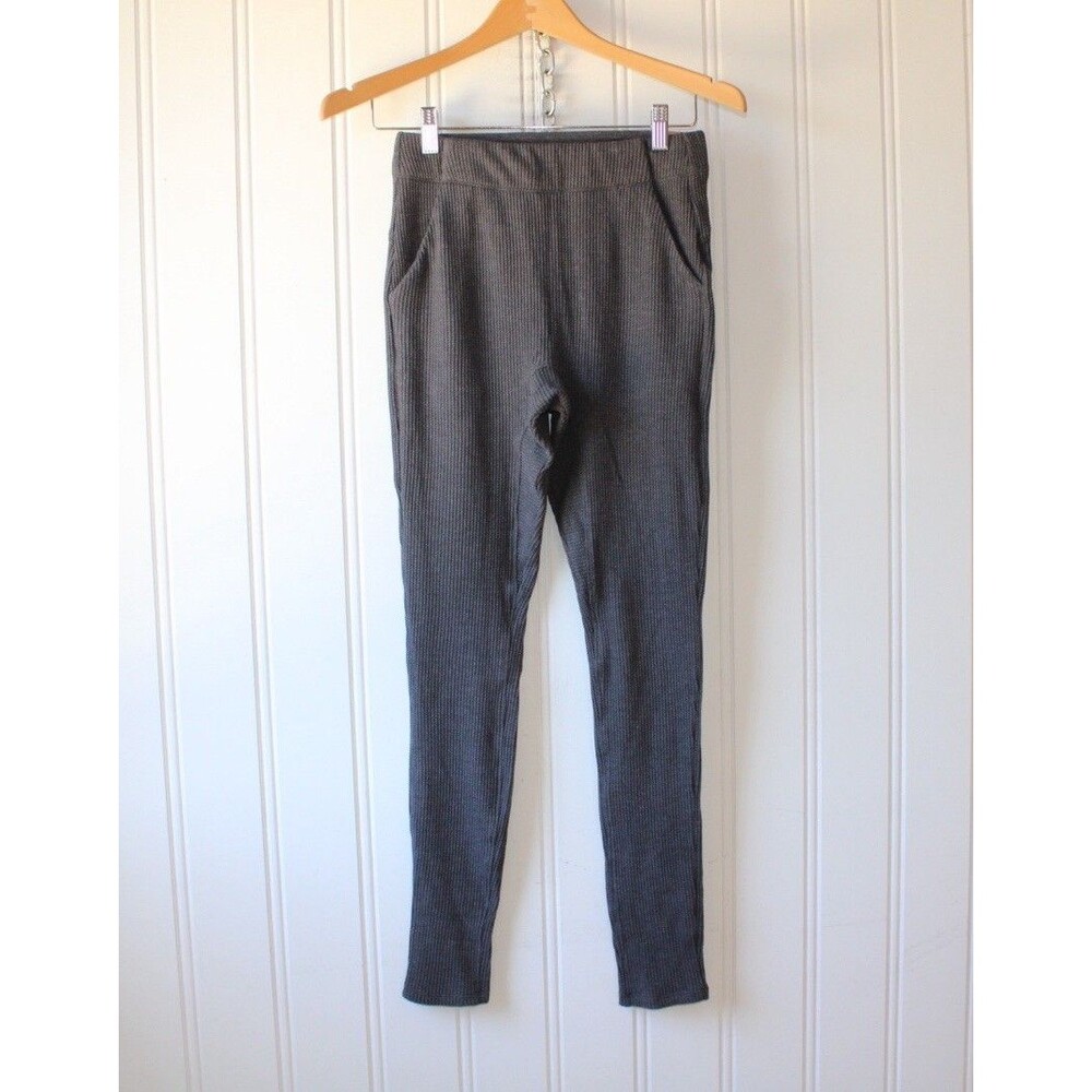 Lunya Waffle Knit Pajama Pants XS‎ Charcoal Gray Loungewear Comfort Minimalist